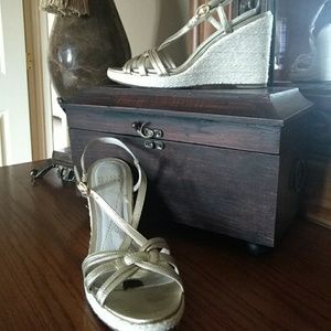 Audrey Brooke wedge sandals